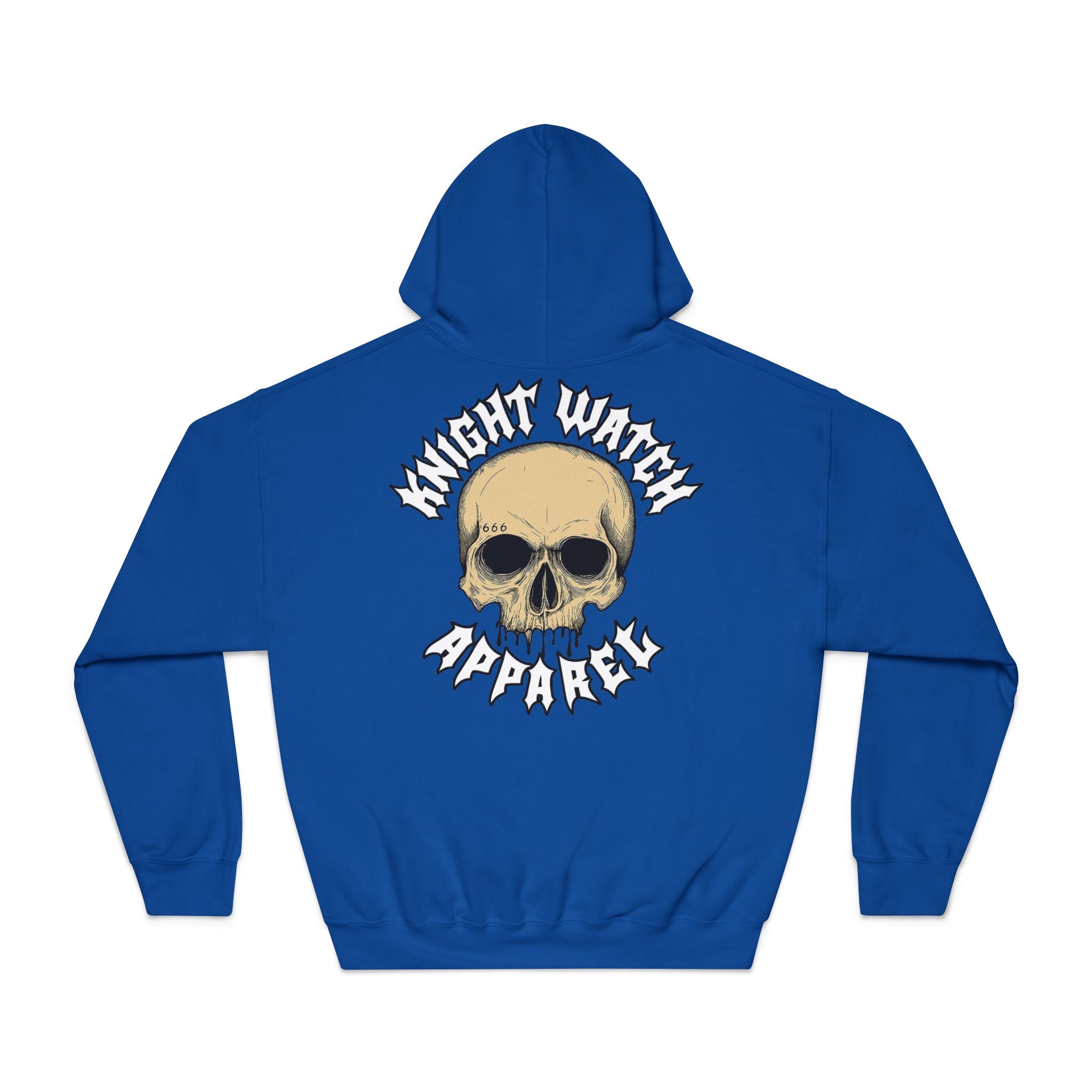 Knight Watch Apparel White Font Logo Hoodie