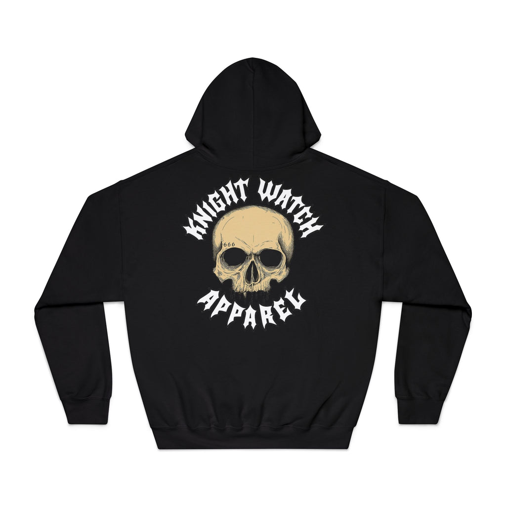 Knight Watch Apparel White Font Logo Hoodie
