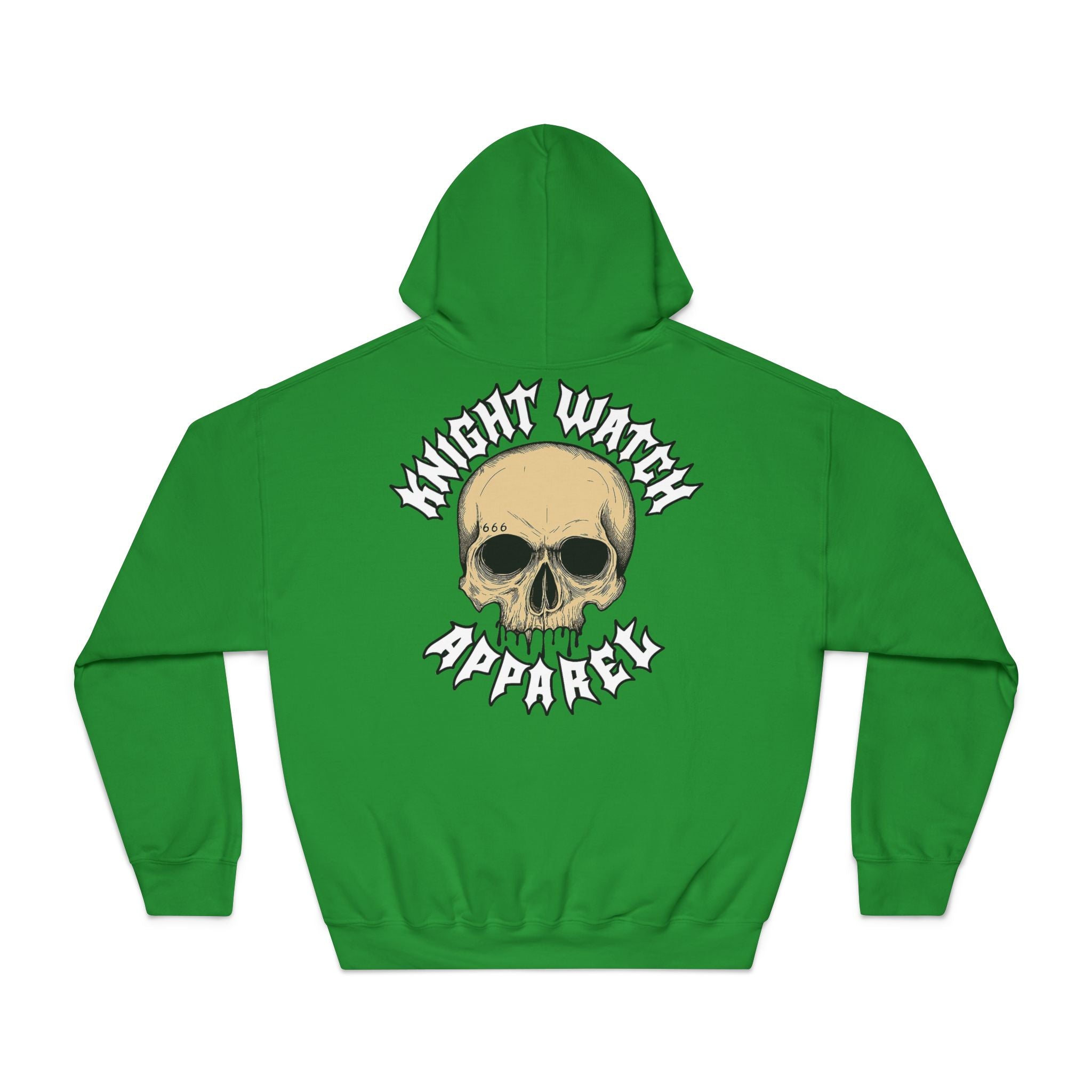 Knight Watch Apparel White Font Logo Hoodie
