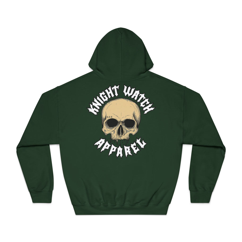 Knight Watch Apparel White Font Logo Hoodie