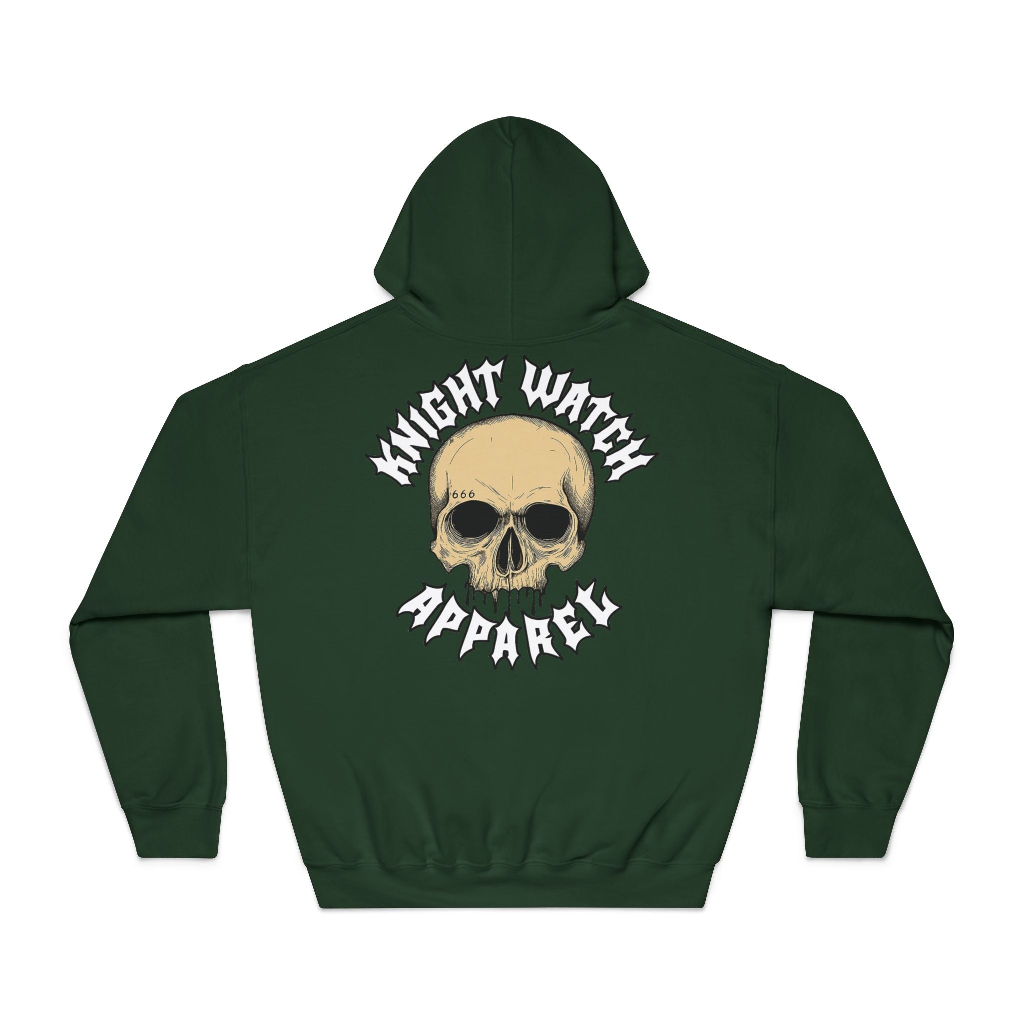 Knight Watch Apparel White Font Logo Hoodie