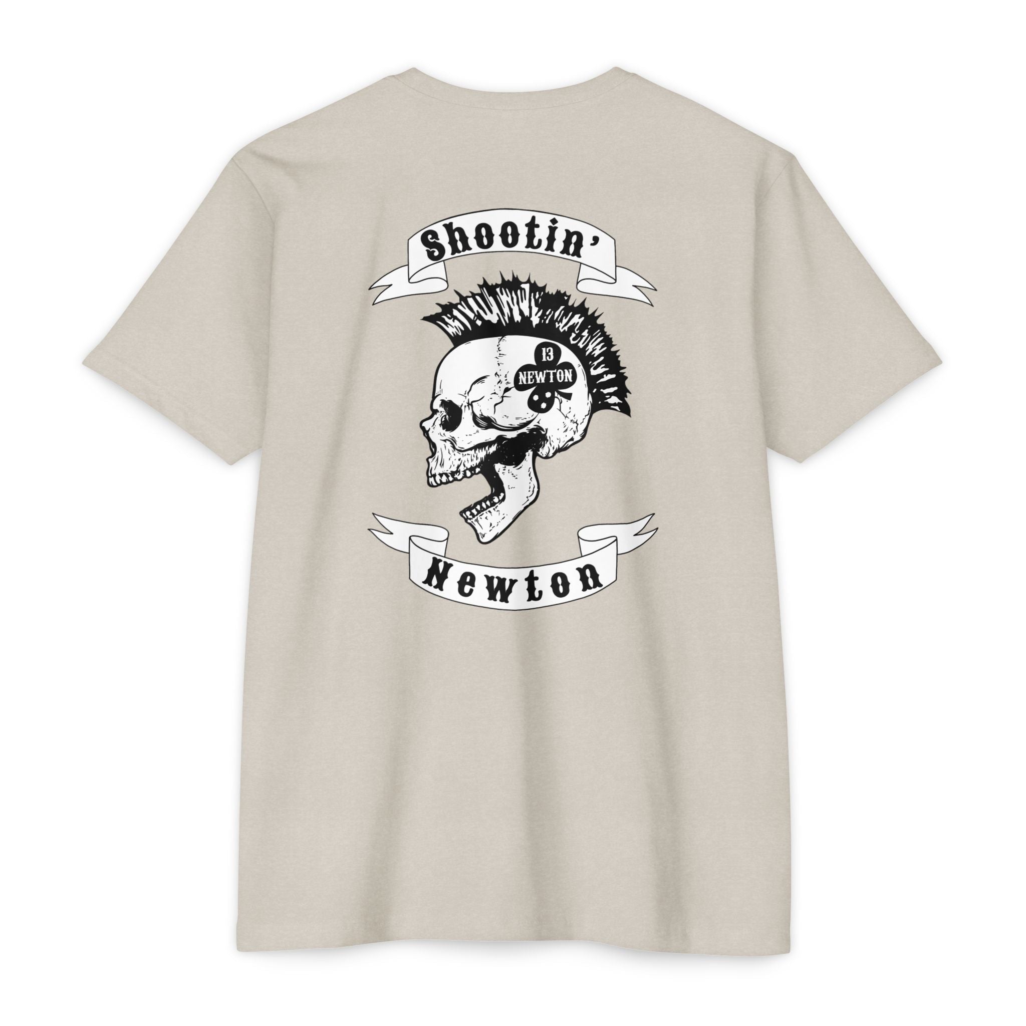 Shootin Newton Mohawk Skull