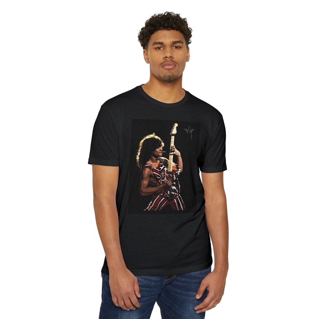 Eddie Van Halen Digital Painting Tribute Tee