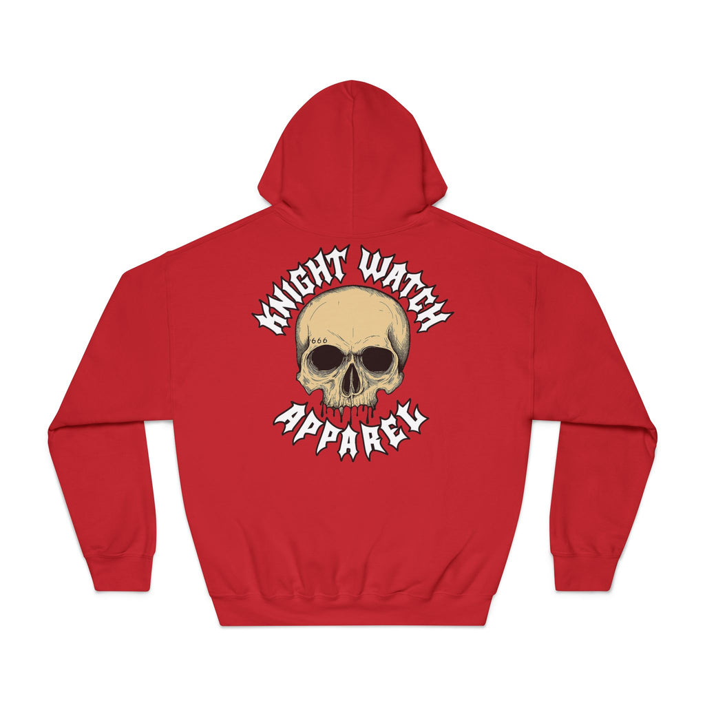 Knight Watch Apparel White Font Logo Hoodie