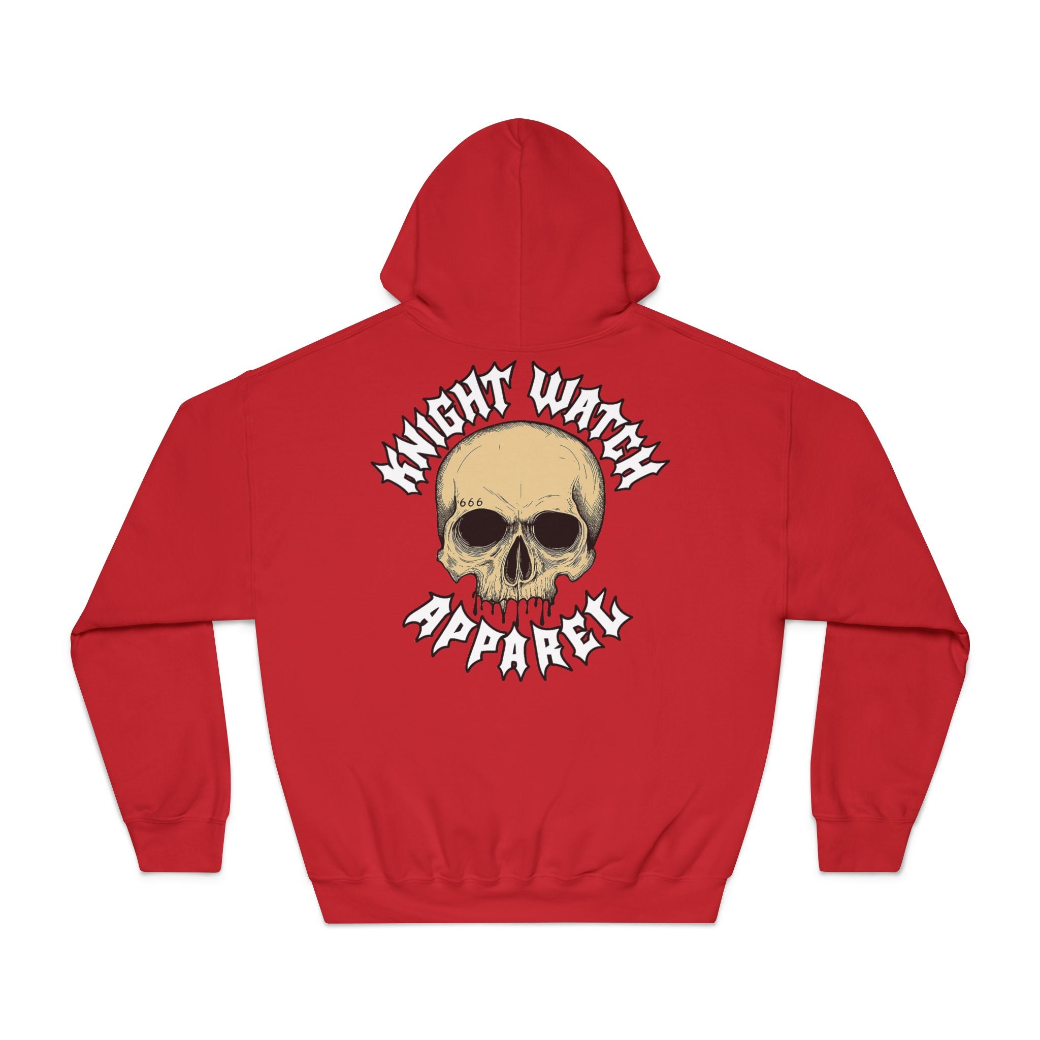 Knight Watch Apparel White Font Logo Hoodie