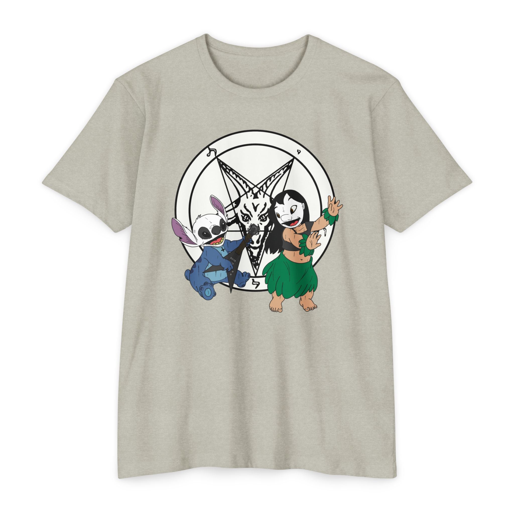 Black Metal Lilo and Stitch Tee