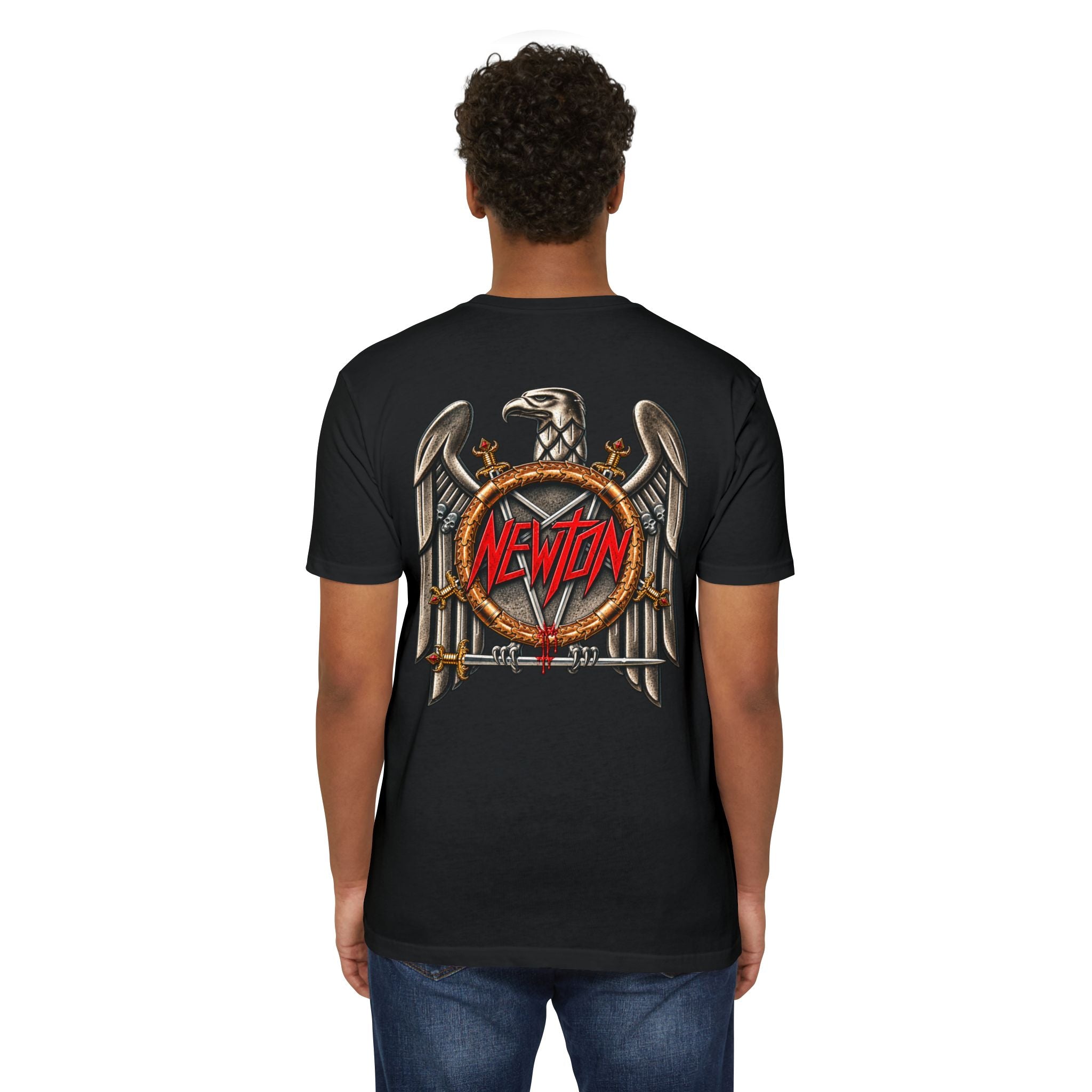 Shootin Newton Slayer Eagle Graphic T-Shirt