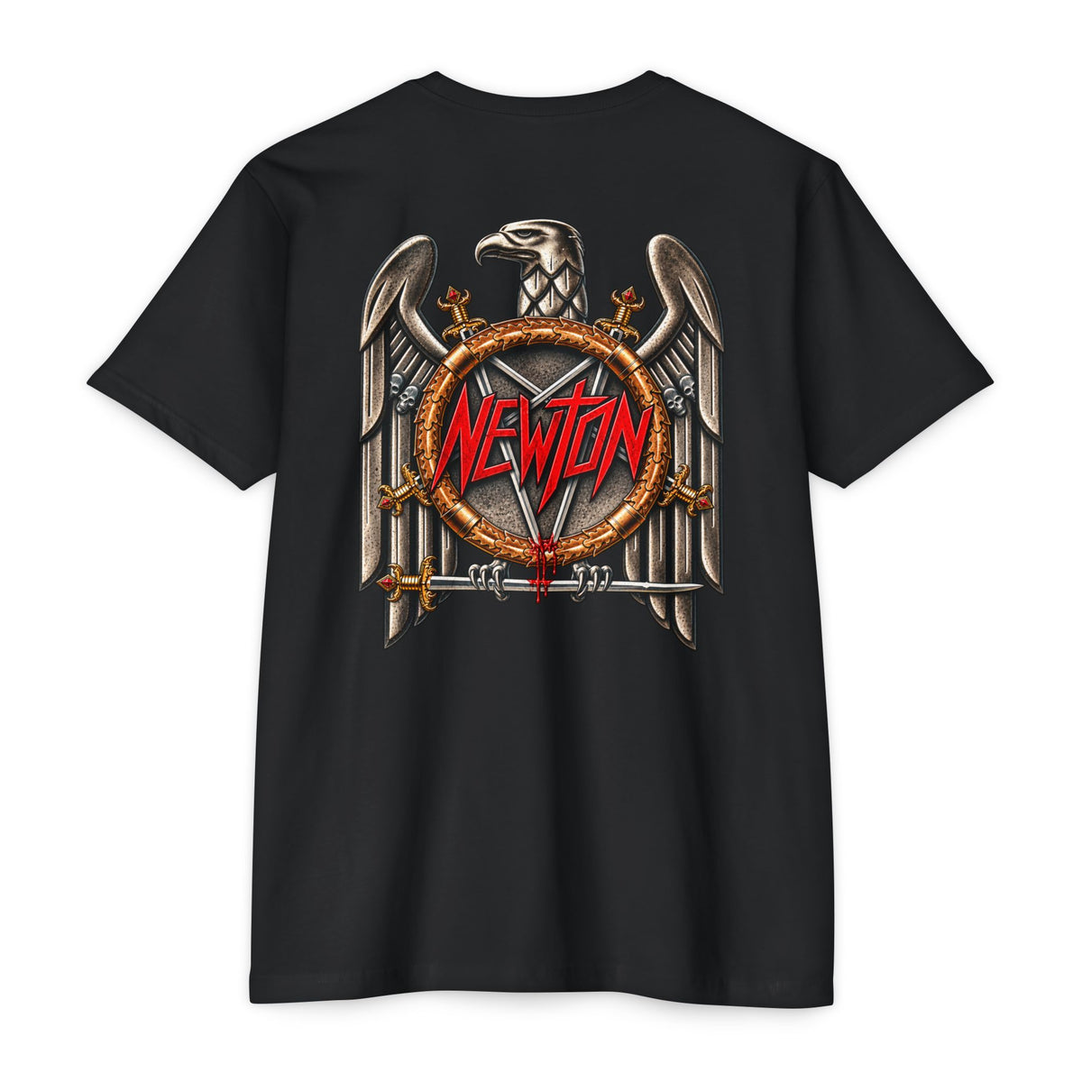 Shootin Newton Slayer Eagle Graphic T-Shirt