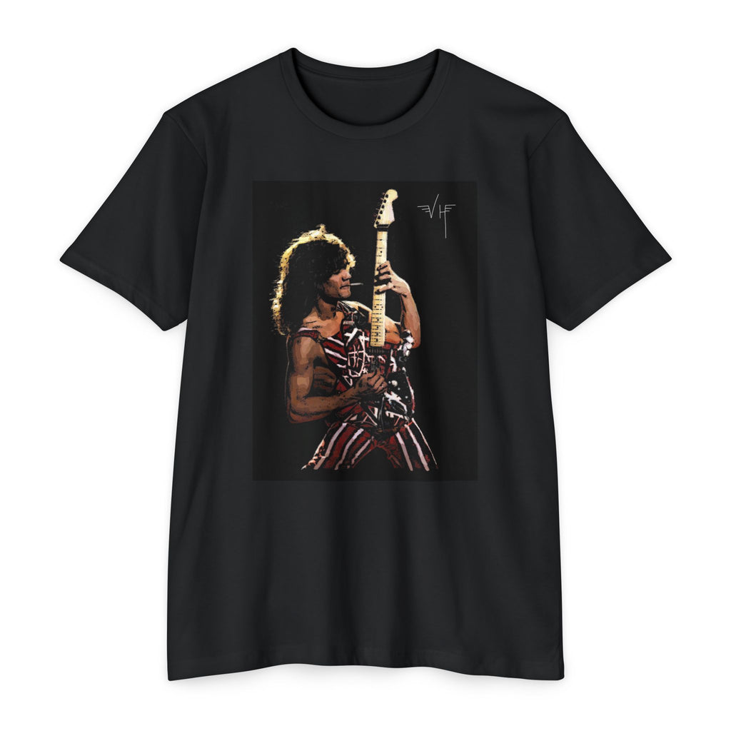 Eddie Van Halen Digital Painting Tribute Tee