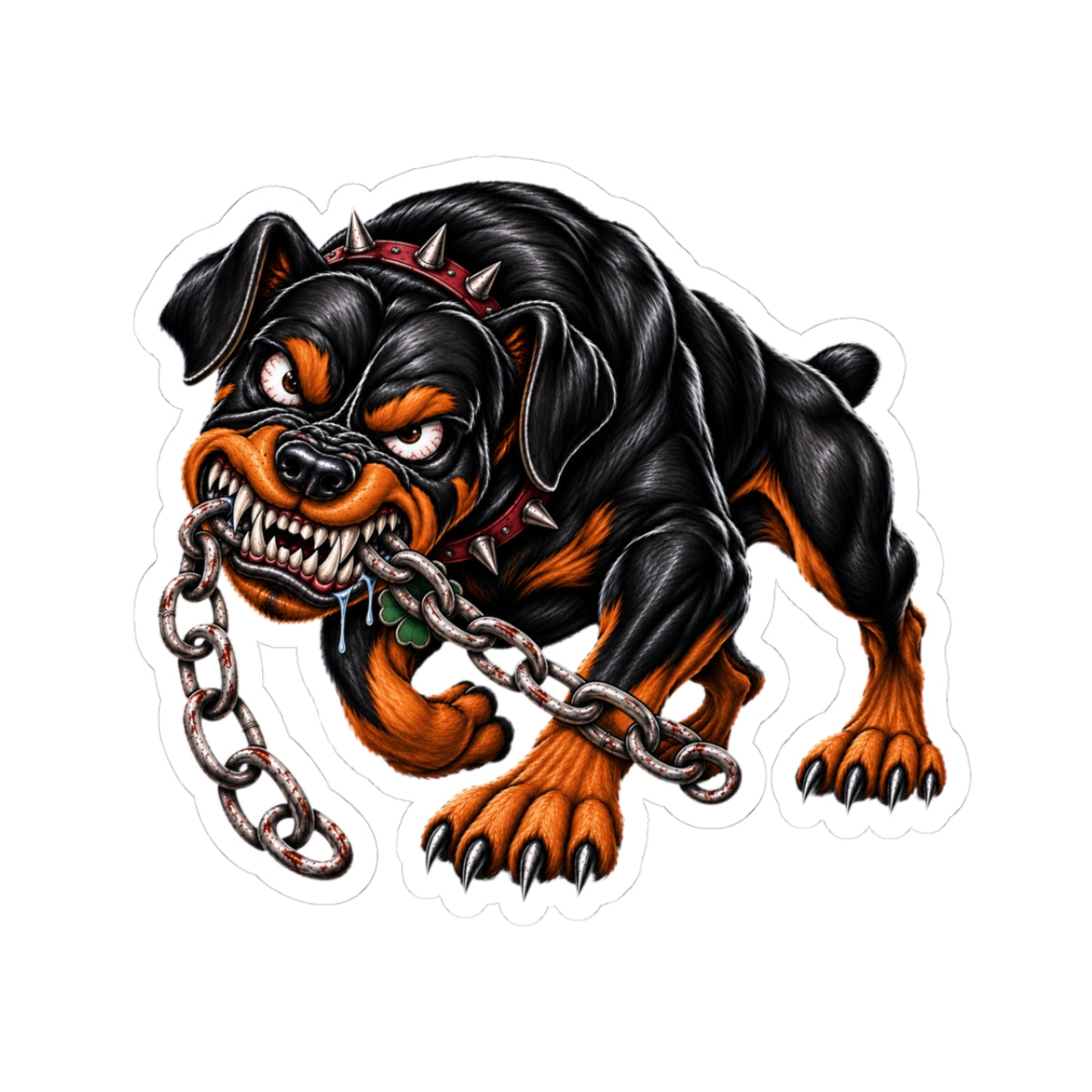 Shootin’ Newton Rottweiler Sticker