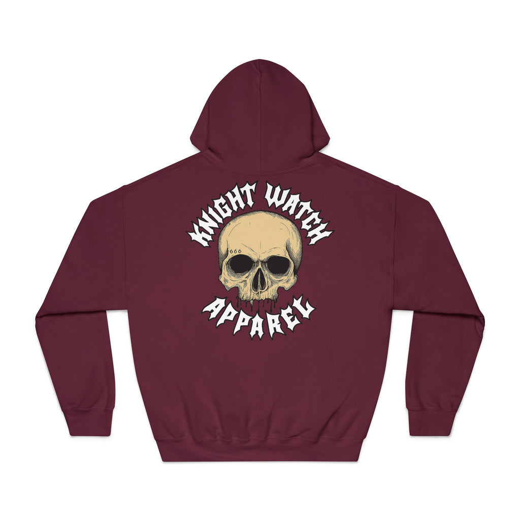 Knight Watch Apparel White Font Logo Hoodie